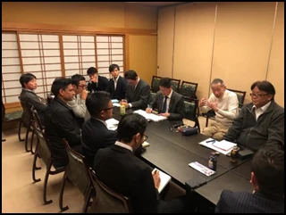 地方自治体と中小企業の会議